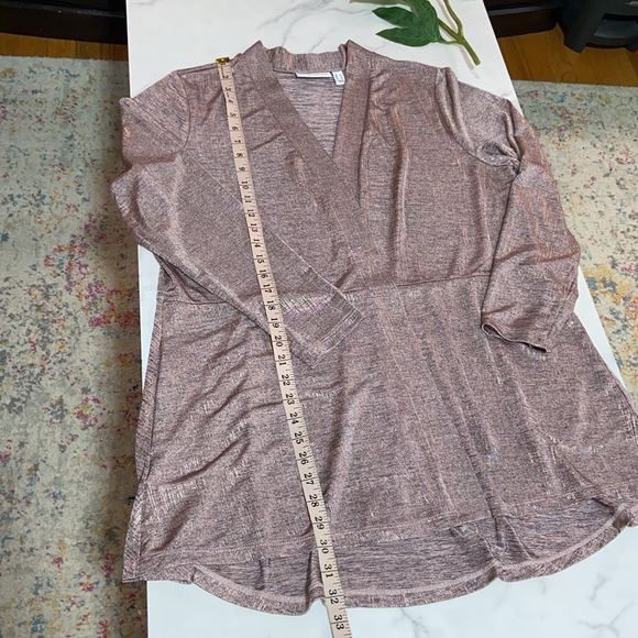 Susan Graver Rose Pink Open cardigan size Large - Picture 7 of 13